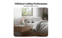 Portable Air Chiller Fan Quiet Desktop Air Chiller Cools and Humidifies Desktop Water Cooling Fan for Bedroom, Office, Dorm Room