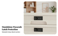 Privacy Protection code-operated secure fastener Box Portable Design secure fastenerable document case hard-wearing Household Storage Stackable for homeowners, Business Owners, Home, Study Room, journey, Under Bed