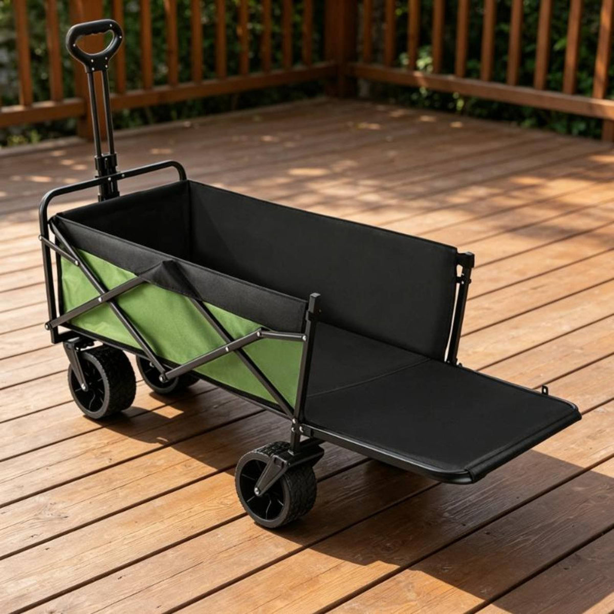 Extra Large Heavy-Duty Camping Wagon Compact Fold Foldable Wagon Transport Lightweight for Picnic