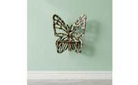 Boho Design Leopard Print Butterfly Shelf Leopard Print Decorative Shelf