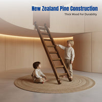 Personalized Carbonized Climbing Frame, Wooden Slide, Balance Board, Kids Educational Play