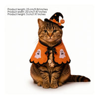 Cat Cape with Front Opening Costume Draped Apparel for, Pets, Photoshoots, Parties