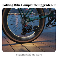 Folding Bike Derailleur Kit Aluminum Alloy External Rear Derailleur Set Cycle Drivetrain Modification Kit Multi-Speed