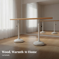 Adjustable Height Dance Bar Non-Slip Base Adjustable Height Practice Barre Sturdy & Stable Portable Dance Barre for Dancers, Beginners, Gym