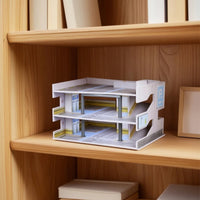 1:64 Parking Building Model Multi-Level Parking Garage Model Realistic Display Scene 3 layer for Collectors, Desk