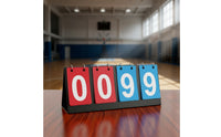 Flip Scoreboard with Number Cards Foldable Flip Scoreboard Manual Score Keeper Portable Tabletop Score Flipper Compact
