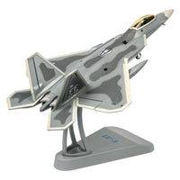 1:72 Scale F-22 Predator Model Display-Ready Fighter Jet Model with Stand Finished Pre-Colored for Collectors