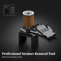Reversible 2 Jaw Oil Filter Wrench Secure Grip Two Claw Oil Filter Spanner Heavy Duty for Mechanics, DIYers, Auto Repair Shop, Garage