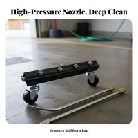 Low-Profile Design High Pressure Underbody Cleaner Powerful Clean Pressure Washer Under Car Cleaner Wide Spray for Workshop, Driveway, Patio