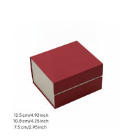 Watch Box with Cushion Faux Leather Single Watch Box Storage Rigid Compact for Retail Display