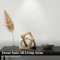 Modern Abstract Sculpture Light Luxury Modern Table Accessory Artistic Centerpiece Decor Housewarming Gift Flowing Metal Statue