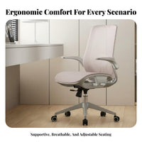 Reclining spinerest Ergonomic Mesh Chair with Headrest Lumbar Support Highrear Mesh Task Chair Adjustable support componentrests Rolling Seat 360° rotate for Students, Remote Workers, gaming enthusiasts, Study Room, Bedroom, Gaming Setup