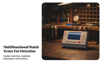 Built-in Display Watch Timegrapher Desktop Watch Timing Machine White Precision Device Rectangular