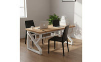 Double Workstation Desk Thickened Tabletop Solid Wood Writing Desk Heavy Duty for Students