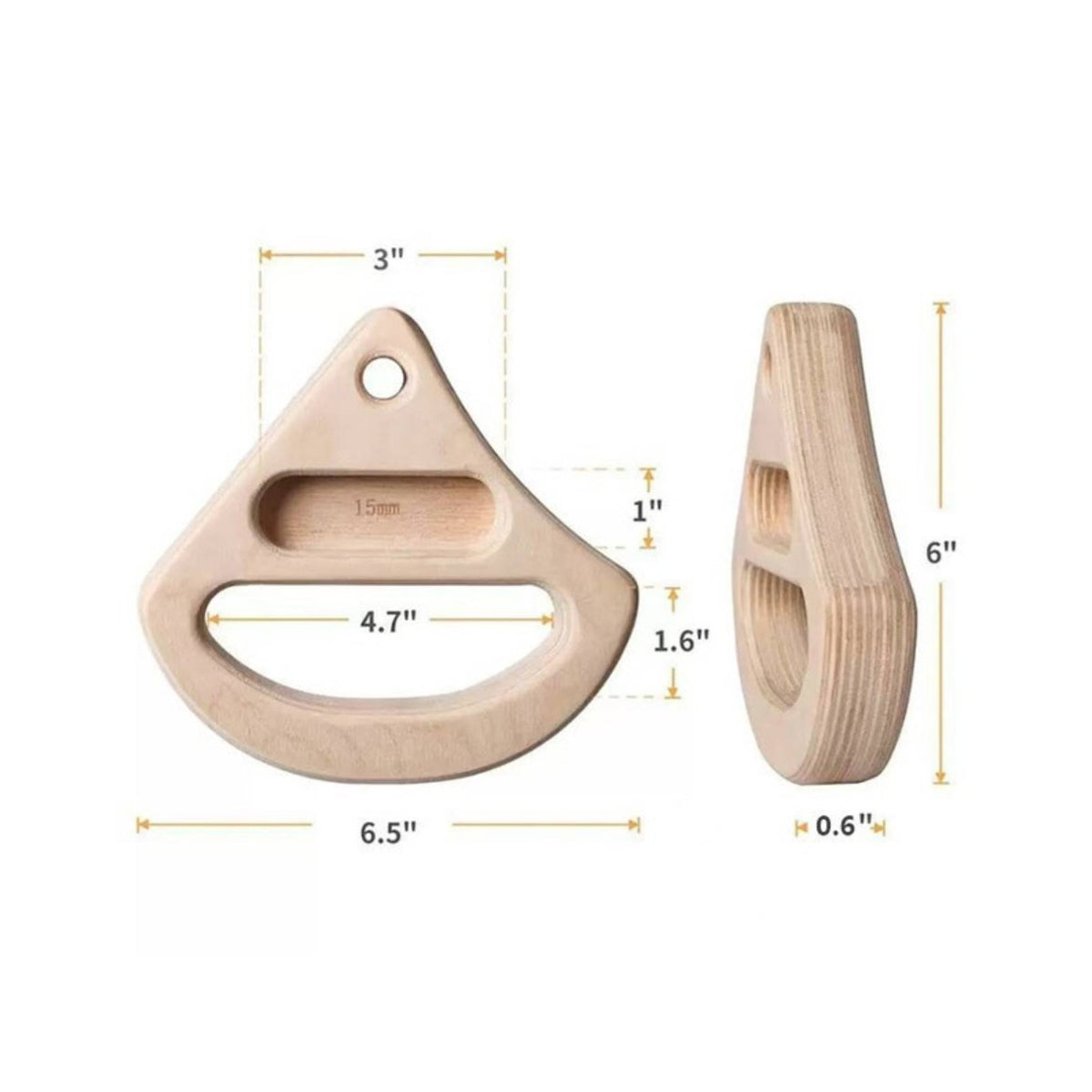 Wooden Fingerboard Lightweight Climbing Hold Coach Versatile for Rock Climbers