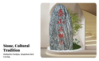 Spiritual Protection Shi Gan Dang Tablet Weather-Resistant Outdoor Ornament Hand-Carved Yard Sculpture for Feng Shui Believers, Garden Enthour Companyiasts, Bour Companyiness Owners, Courtyard, Hoour Companye Entrance