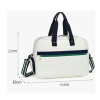 Racket Bag with Shoe Compartment Easy to Clean Tennis Bag Convertible Structured for Gym Goers, Travel