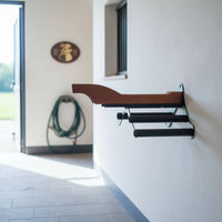 Wooden Saddle Rack Heavy Duty Saddle Display Rack Detachable Equestrian Storage for Stable, Riding School