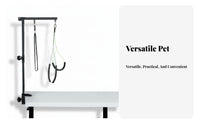 Multi-Functional Grooming Arm with Clamp Space-Saving Pet Grooming Arm Easy Assembly Wobble-Stable for Home Groomers