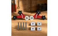 Carpentry Guide with Rollers Smooth Positioning Fixture Easy to Use Hardware for Woodworkers, Table Woodcutting Machinery