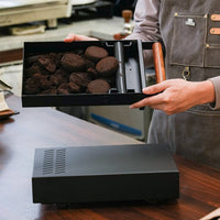 Coffee Grounds Drawer Knocks Box Drawer Vented Coffee Grounds Container with Handle for Baristas