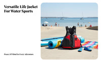 Kayaking Flotation Vest Lightweight Kayaking Flotation Device Watersports Buoyancy Vest Adjustable Straps Fishing PFD Breathable
