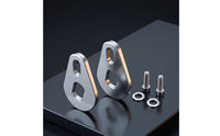 2 Pieces Electric Bicycle Force Arm Stainless Steel Force Arm with Screw and Washer Cycle Part M14 Hardware Two-Hole