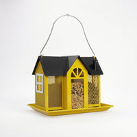 Hanging Bird Feeder Metal House Bird Feeder Mesh Decorative for Gardeners, Garden, Yard