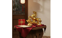 Ideal Gift Success Horse Ornament Premium Craftsmanship Chinese Design Resin Statue Finely Detailed Resin Horse Sculpture for Business Owners, Office, Living Room, Entryway