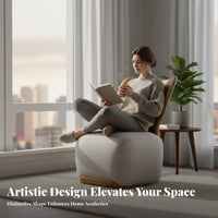 Nordic design Upholstered Armchair Modern Minimalist Lounge Chair Comfortable Backrest Home Seating Designer Look for Apartment Dwellers, Readers, Homeowners, Living Room, perusing alcove, Bedroom, Reception Area