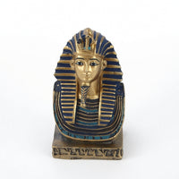 Resin Pharaoh Bust Compact Egyptian Figurine Decorative Statue with Pharaoh Design Ancient for Terrarium