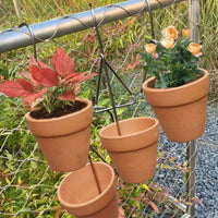 Sturdy and Long-Lasting Stainless Steel Pot Hanger Easy to Use Flower Pot Hook Space Saving Railing Planter Hook for Gardeners, Fence, Balcony, Patio, Outdoor