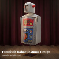 Humorous Robot Costume Lightweight Kids Robot Costume Foam-Backed Body for Adults, Halloween, Stage Performances, Themed Events