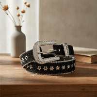Glittering Rhinestone Belt Sparkling Glittering Belt Decorative Glamorous for Women, Teens