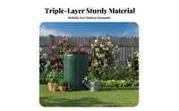 Foldable Rain Barrel Zippered Lid Foldable Rain Barrel Leak-Resistant Foldable Water Tank for Farmers, Eco-Conscious Individuals, Garden, Yard, Farm