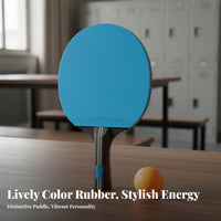 Beginner Table Pong Racket High Table Tennis Racket Easy to Control 7-Layer Table Tennis Paddle for Beginners, Students, Training, School, Home