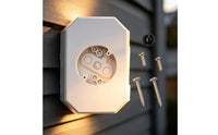 Siding Mounting Block with Electrical Box Bright Outdoor Light Mounting Block Rectangular for Electricians, Home Improvement Enthusiasts