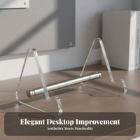 Acrylic Keyboard Stand High Clarity Acrylic Keyboard Display Shelf Desktop Organizer Modern Design Cut Even Border S