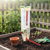 Precise Seeding Manual Corn Seeder Adjustable Depth Handheld Planter Stainless Steel Nozzle Manual Seeder for Farmers, Gardeners, Farm, Hillside