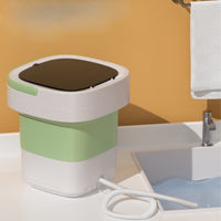 Small Foldable Laundry Machine Compact Foldable Washing Machine Portable Washer Lightweight Gentle for Students, Baby Clothes
