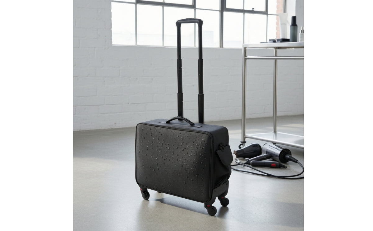 Makeup Trolley with Wheels Waterproof Rolling Makeup Case Portable Cosmetic Trolley for Mobile Appointments, Salon