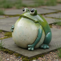 Frog Statue Weather Resistant Resin Frog Sculpture Long-Lasting for Yard