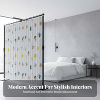Drillnon-permanent Installation Tension Rod Partition Curtain tool-freestanding Design Floor-to-Ceiling Tension Pole Kit Adjustable Height and Width Room Divider Light-Blocking for Renters, Studio Apartment Dwellers, Students, Bedroom, Dressing Area