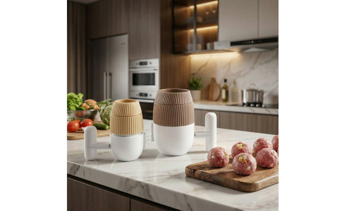 2 Pieces Stuffed Meatball Maker Manual Meatball Maker with Handle Easy to Use Kitchen Tool for Families, Hot Pot
