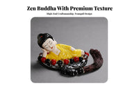 Zen Design Reclining Buddha Statue Intricate Ed Craftsmanship Sleeping Buddha Car Decor Serene Appearance for Meditation Space, Living Room
