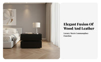 Light Luxury visually appealing Nightstand with Drawers Italian-influenced Single-Drawer End Table Minimalist Design Bedroom Furnishing Modern and design for homeowners, Renters, Students, Guest Room, Small areas, Office, Entryway