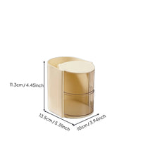Dustproof Makeup Sponge Organizer Multi-Functional Rotating Makeup Brush holder High Capacity Dressing Table Organizer Tool Container