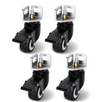 4 Pieces Angle-Angle-Steel Wheel Bracket Easy to Install L-Bracket Casters Heavy Duty Caster Wheel for Garage