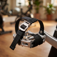 Bike Pedal Straps with Metal Buckle Heavy Duty Cycle Pedal Straps Non-Slip Easy to Use for Cyclists, Indoor Training