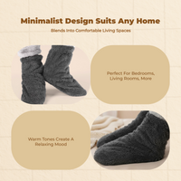 Thick Coral Fleece Socks Unisex Winter Warm Plain Color